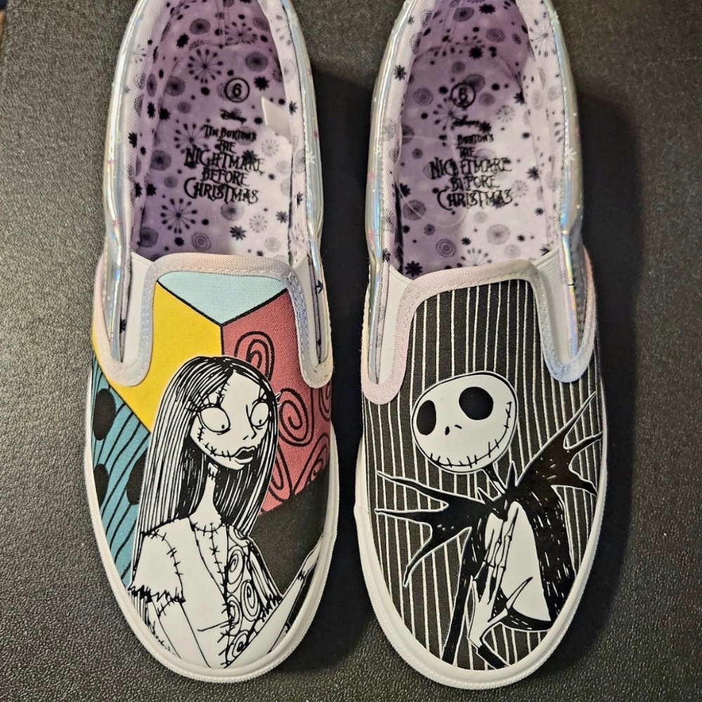 Nightmare before Christmas jack sally vans size 6